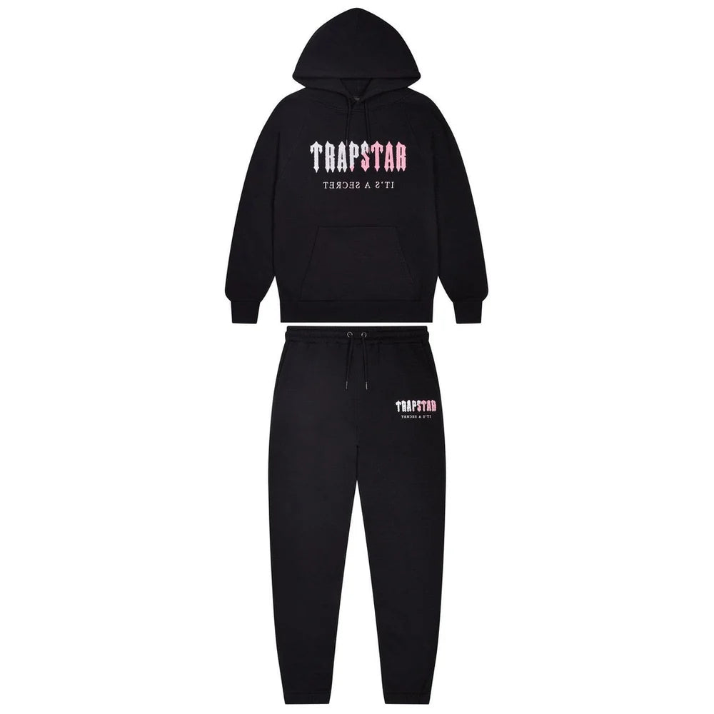 Trapstar Chenille Decoded 2.0 Tracksuit Black/Pink