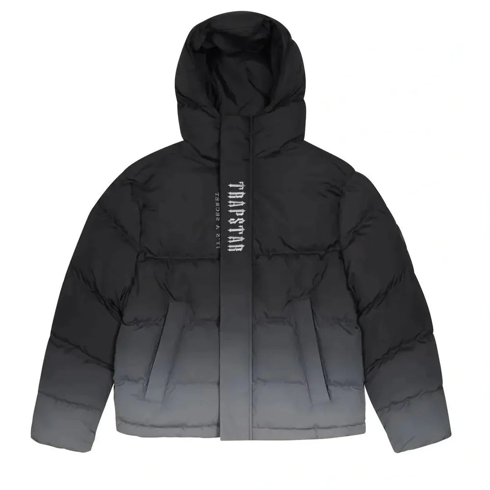 Trapstar Decoded Hooded Puffer Jacket 2.0 Black Gradient