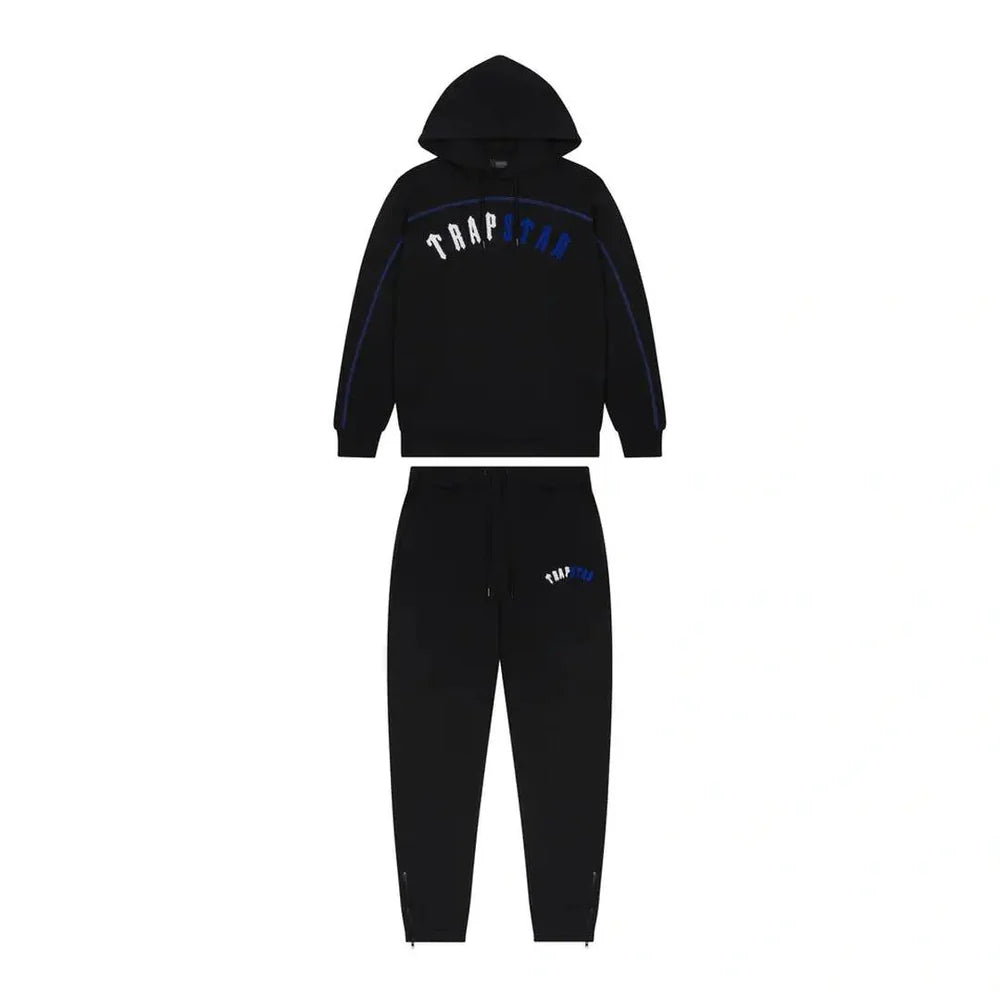 Trapstar Irongate Arch Chenille Tracksuit - Black Ice Edition