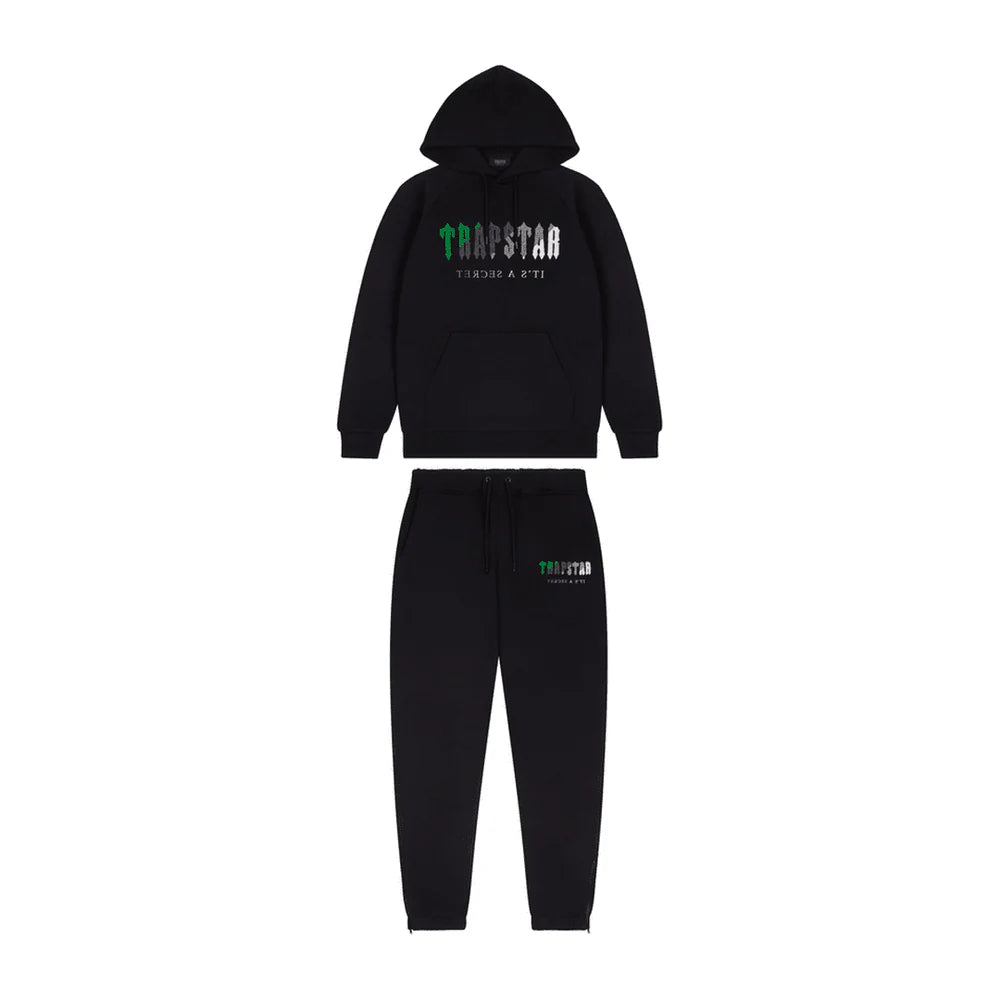 Trapstar Chenille Decoded 2.0 Tracksuit Black/Green