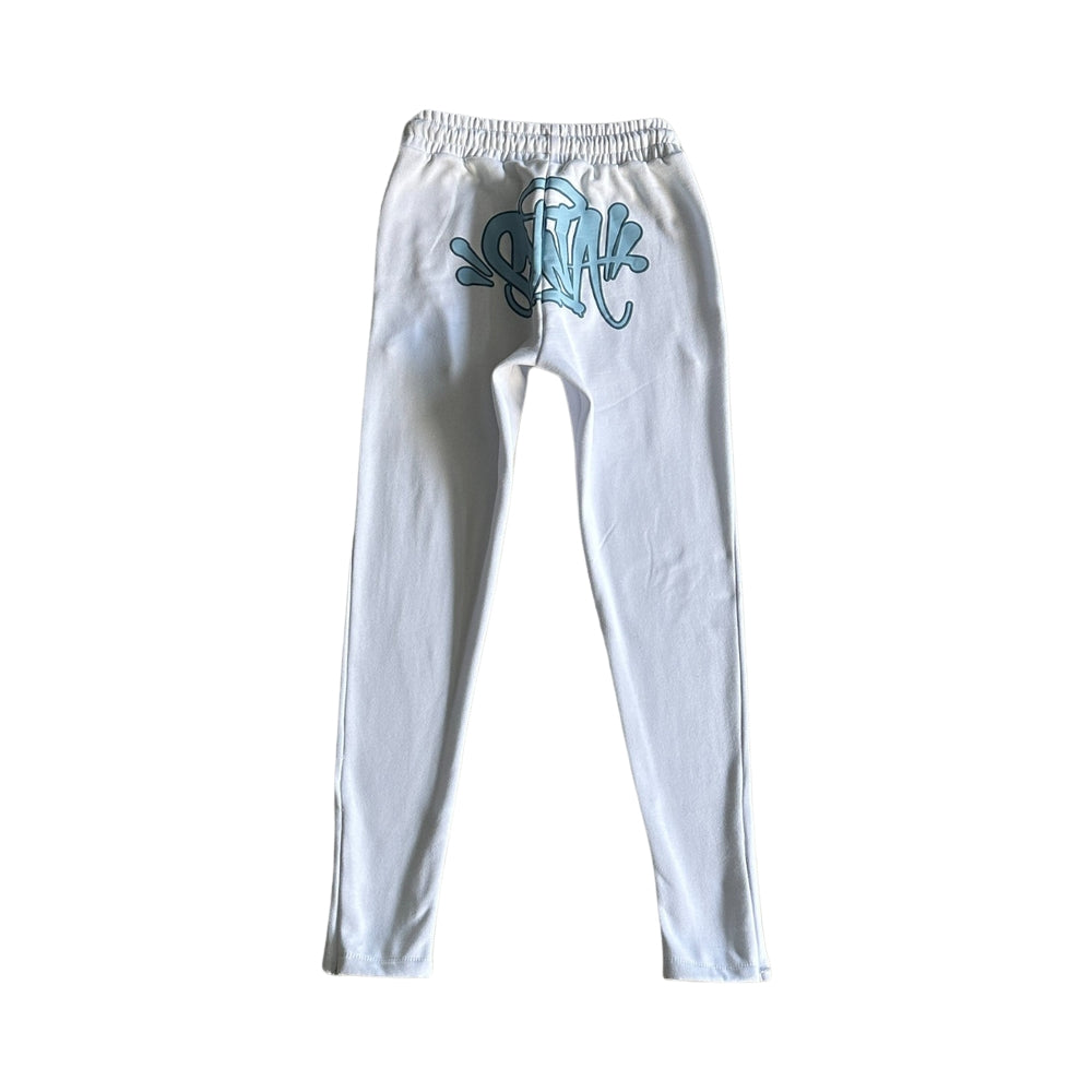 Syna Linen Tracksuit White/Blue