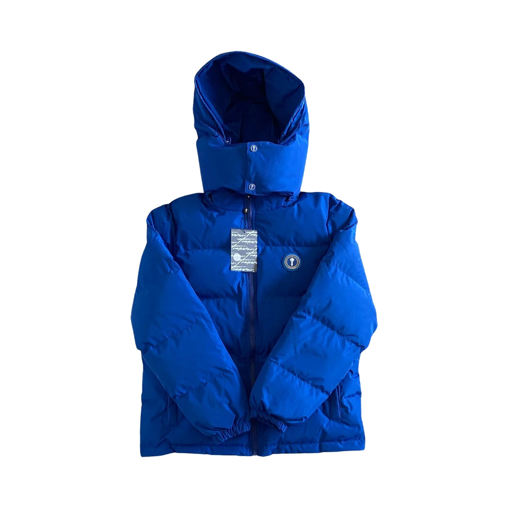 Trapstar Blue Irongate Detachable Hooded Puffer Jacket