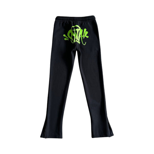 Syna Linen Tracksuit Black/Green
