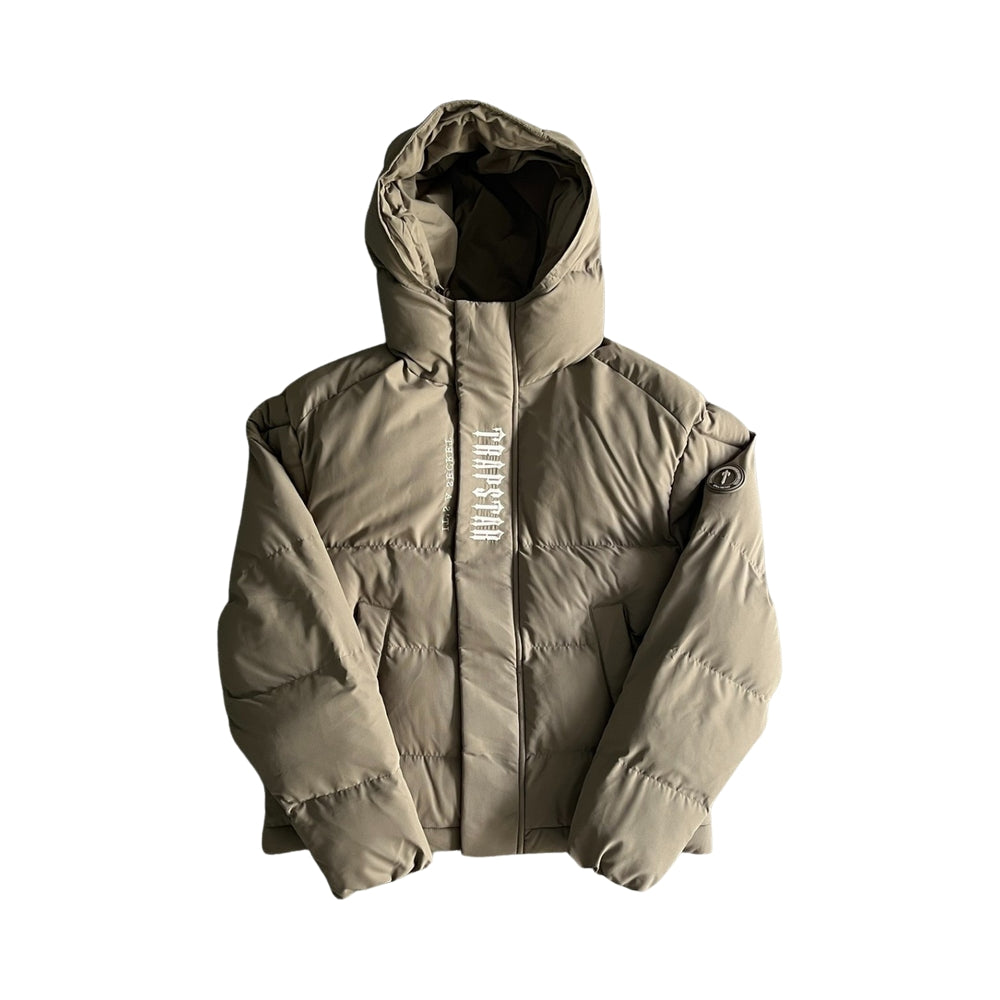 Trapstar Decoded Hooded Puffer Jacket 2.0 Khaki