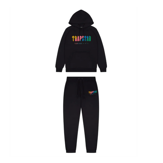 Trapstar Chenille Decoded 2.0 Tracksuit Black/Rainbow