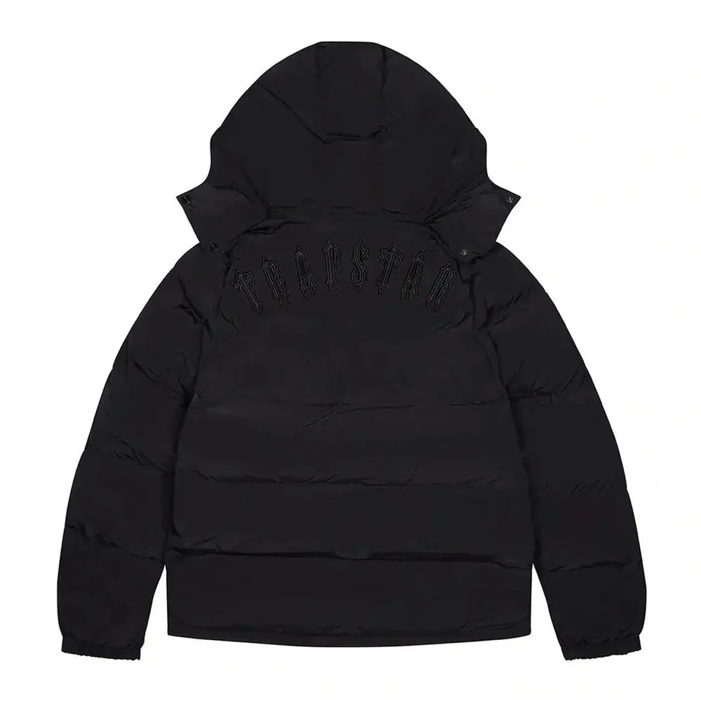 Trapstar Irongate Detachable Hooded Puffer Jacket Blackout Edition