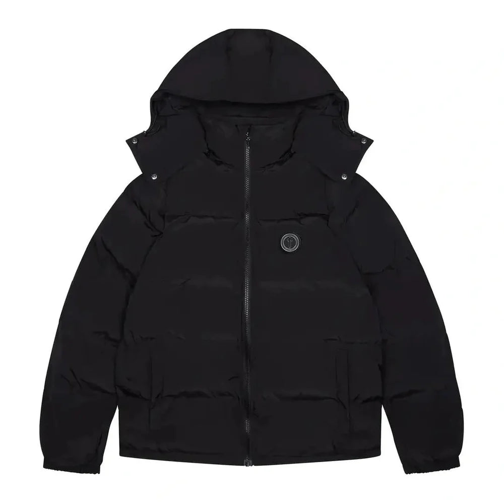 Trapstar Irongate Detachable Hooded Puffer Jacket Blackout Edition