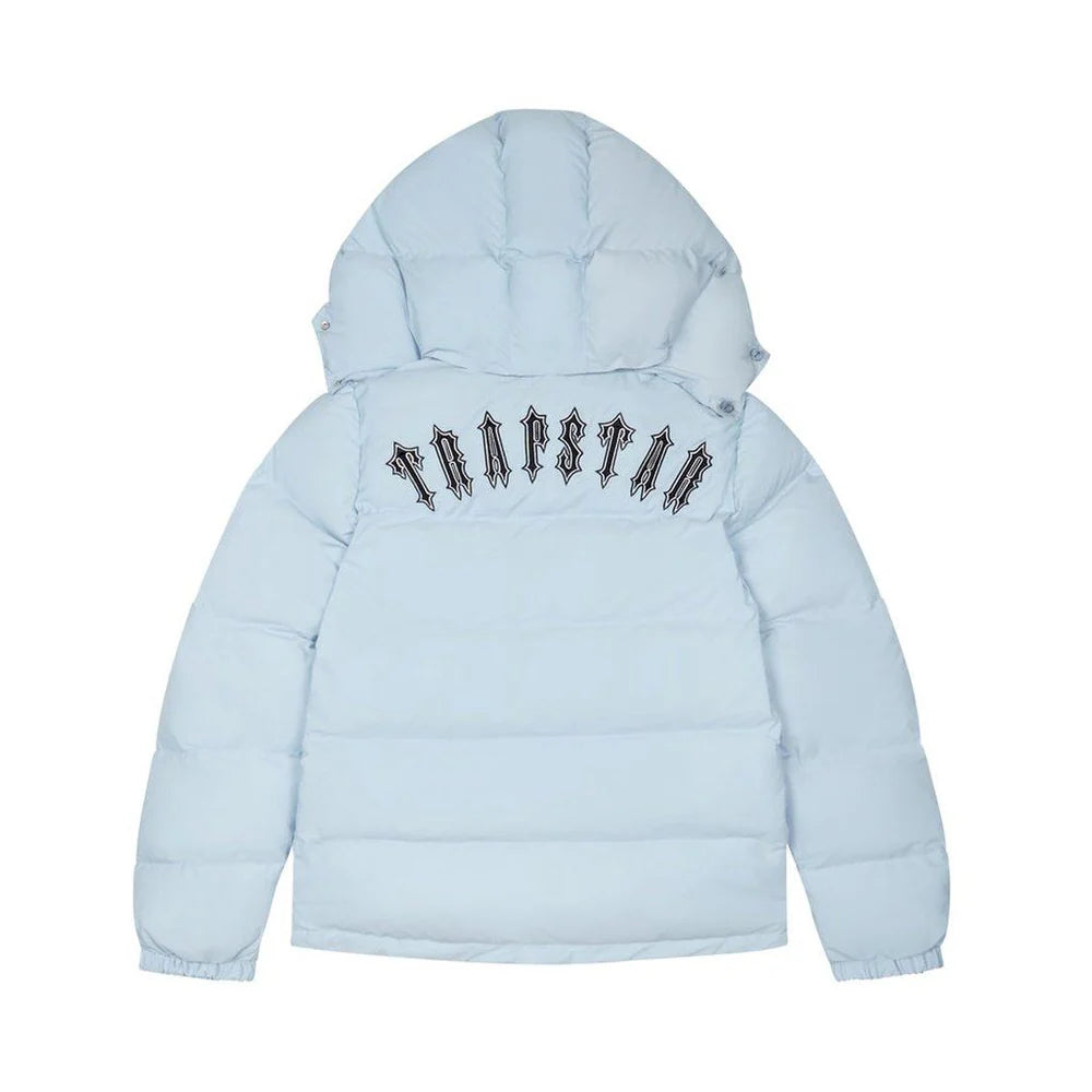 Trapstar Ice Blue Irongate Detachable Hooded Puffer Jacket