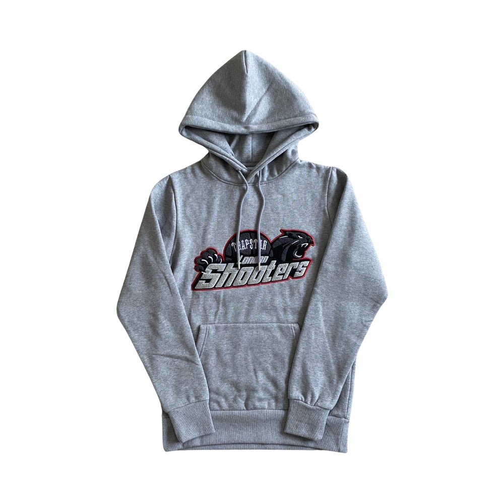 Trapstar Shooters Hooded Tracksuit Grey/Red