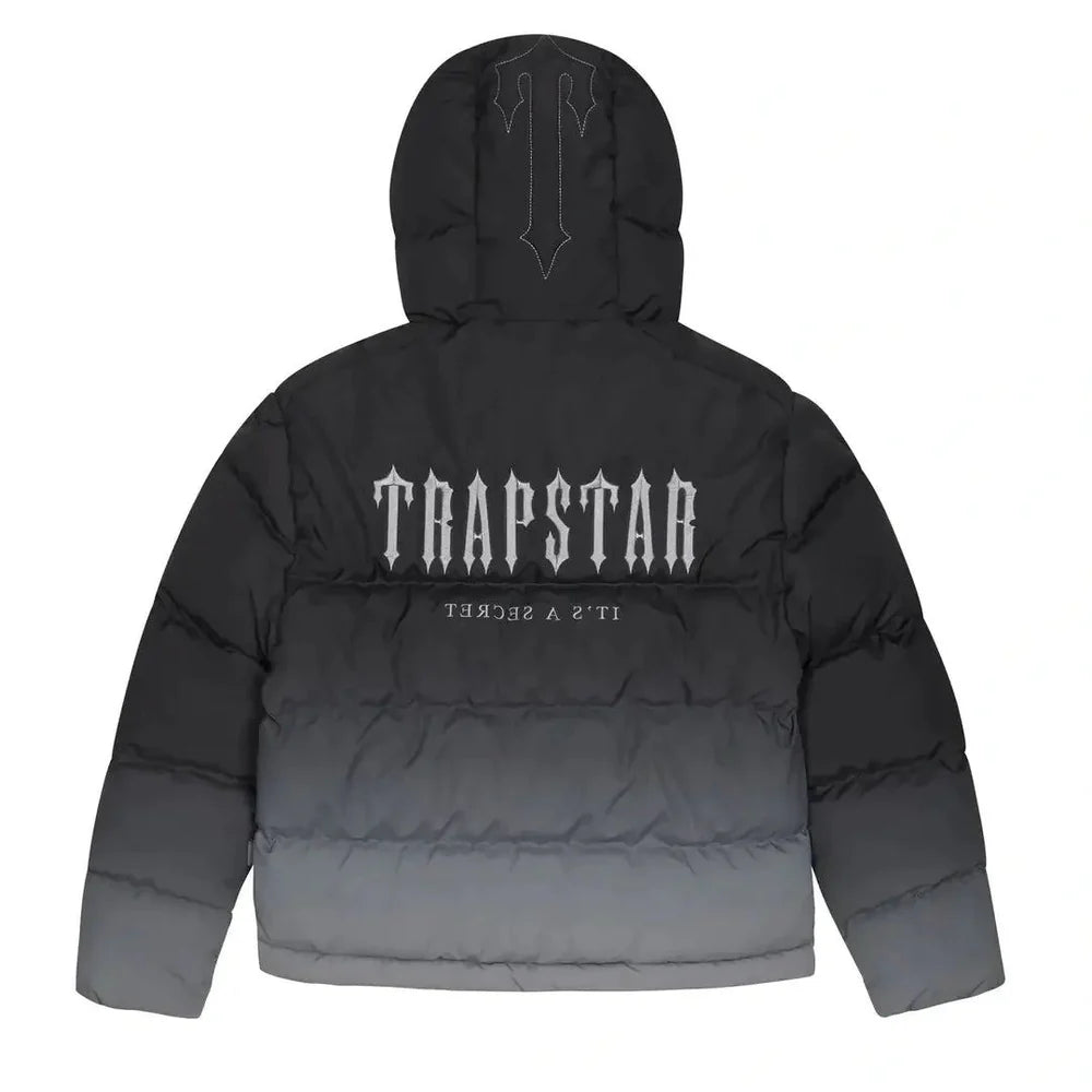 Trapstar Decoded Hooded Puffer Jacket 2.0 Black Gradient