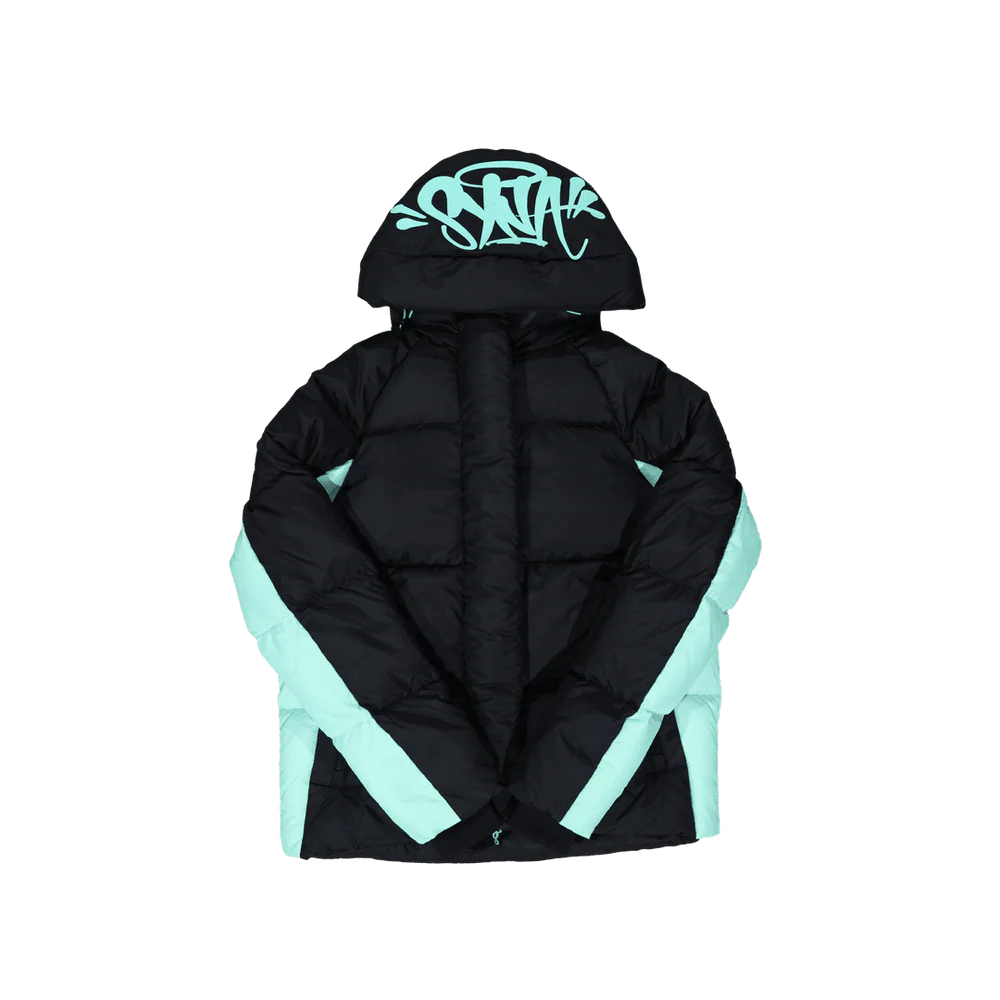 Syna World Hooded Puffer Black/Blue