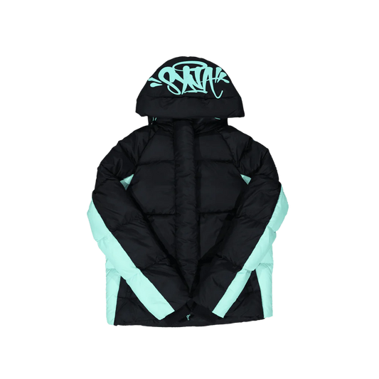 Syna World Hooded Puffer Black/Blue