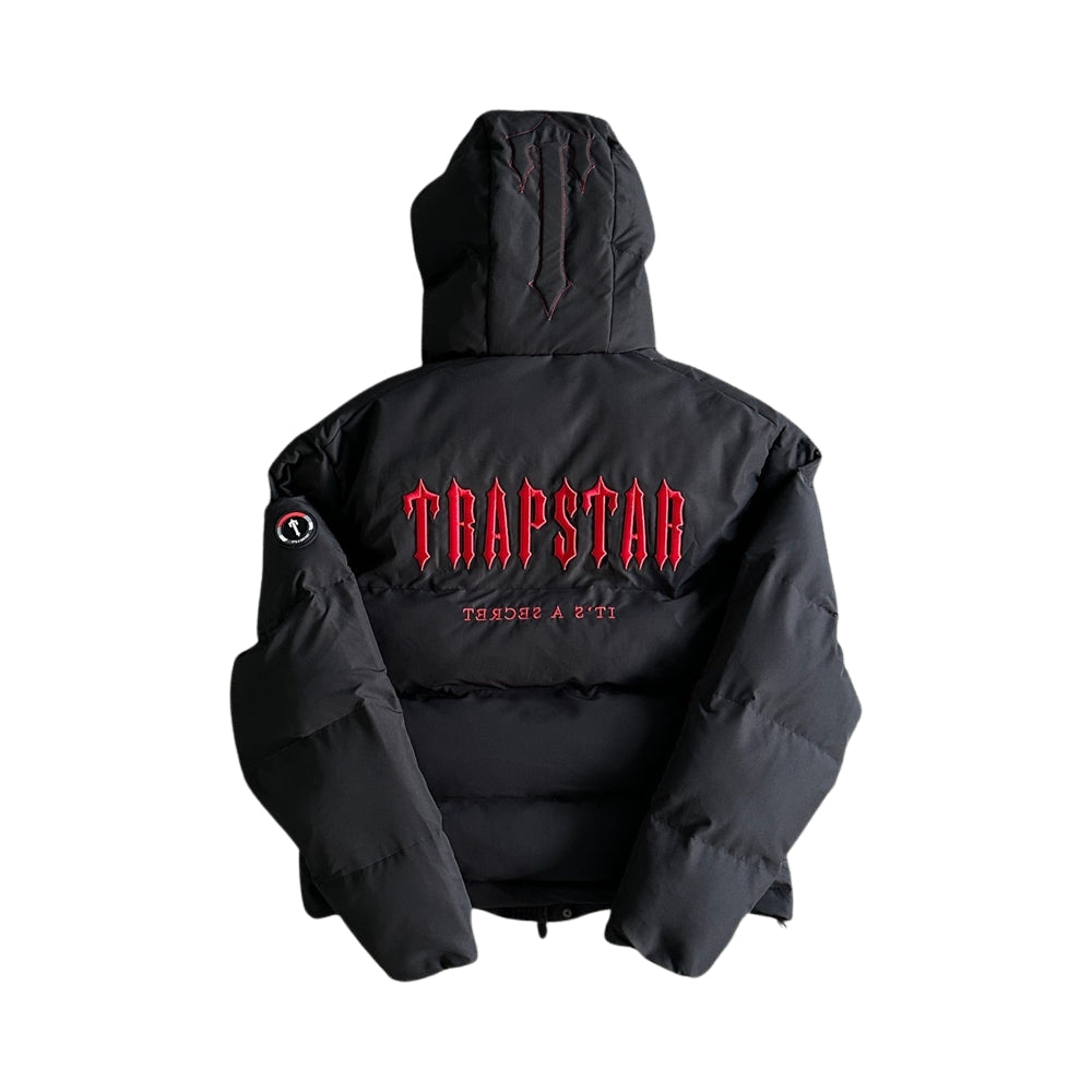 Trapstar Decoded Hooded Puffer Jacket 2.0 Red