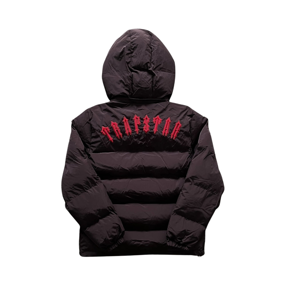 Trapstar Red Irongate Detachable Hooded Puffer Jacket