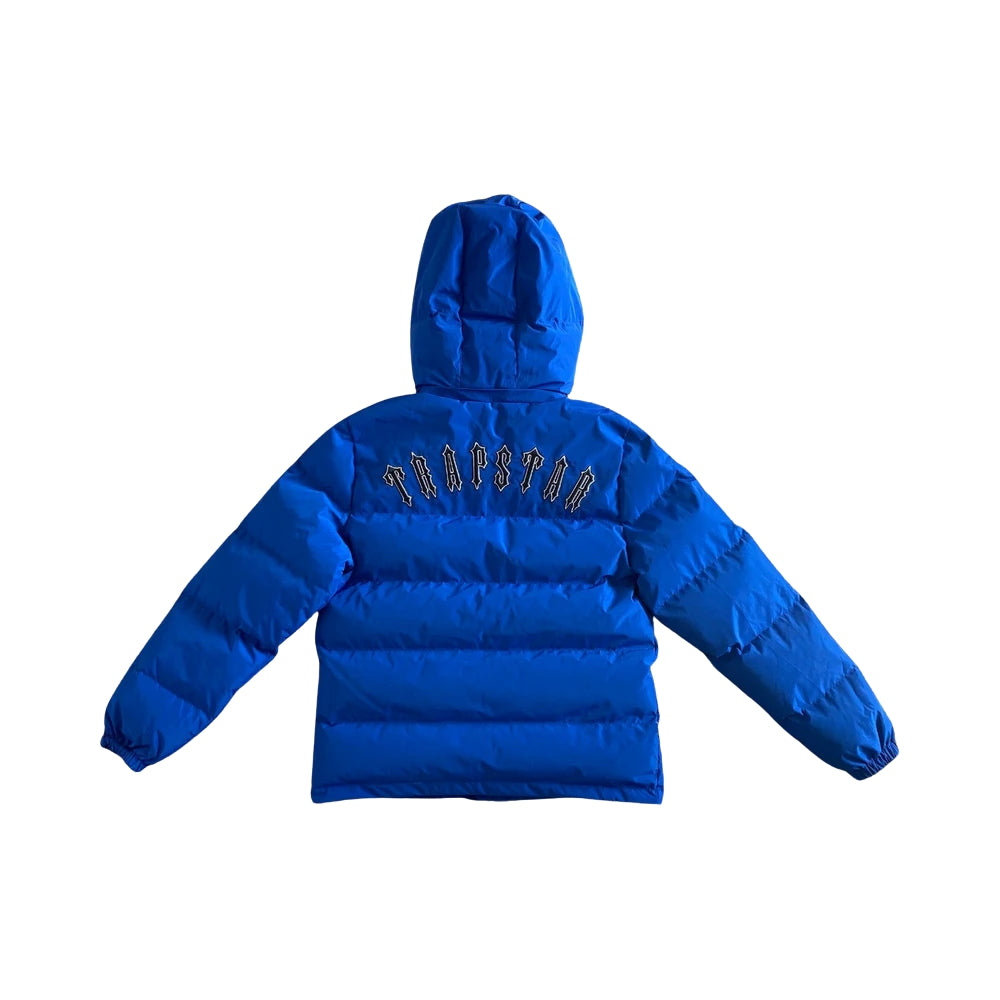 Trapstar Blue Irongate Detachable Hooded Puffer Jacket