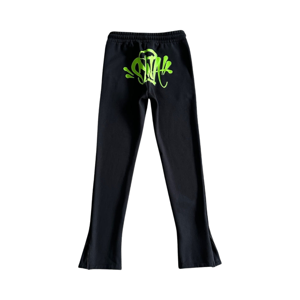 Syna Linen Tracksuit Black/Green