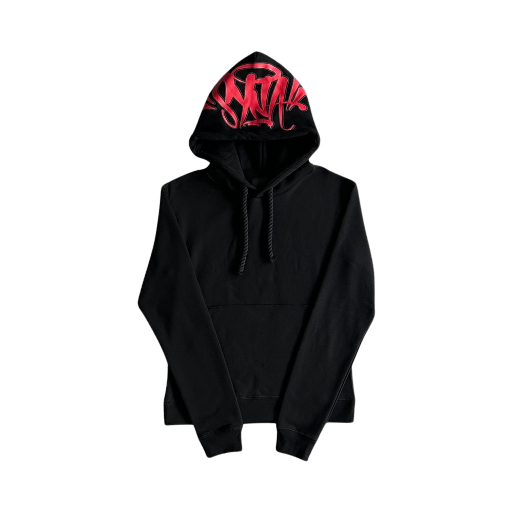 Syna Linen Tracksuit Black/Red